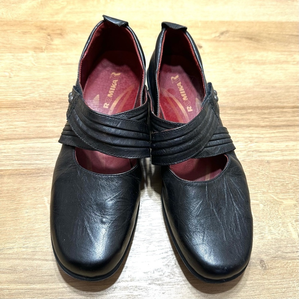 Romika Leather Criss Cross Mary Jane Comfort‎